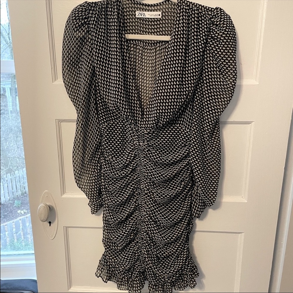 Zara Mini Ruffle Dress - Picture 4 of 6